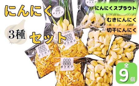 にんにく 3種 セット計9袋 各3袋 株式会社ANELA GROW 《30日以内に出荷予定(土日祝除く)》