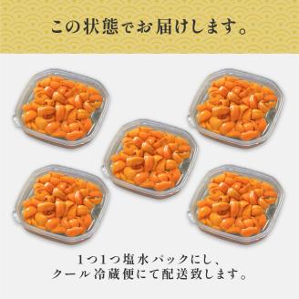 無添加 極上 エゾバフンウニ 塩水パック 500g 配送期間 B：10月下旬〜11月下旬迄　[mh-0473_B]