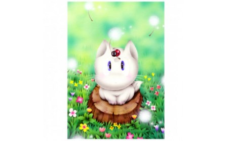 版画 インチ版画「わたぼうし」 版画 箱入り かわいい 有限会社SOCKS 版画 絵画 ギフト プレゼント 版画 贈答品 お礼の品 版画   F-63