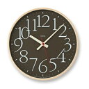 【ふるさと納税】AY clock RC［電波時計］/ ブラウン （AY14-10 BW）Lemnos レムノス 時計　【工芸品 装飾品 民芸品 伝統技術 インテリア 時計 掛け時計】　お届け：※申込状況によりお届け迄1～2ヶ月程度かかる場合があります。