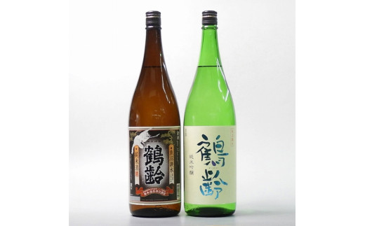 
日本酒 鶴齢 純米・純米吟醸 1800ml×2本セット
