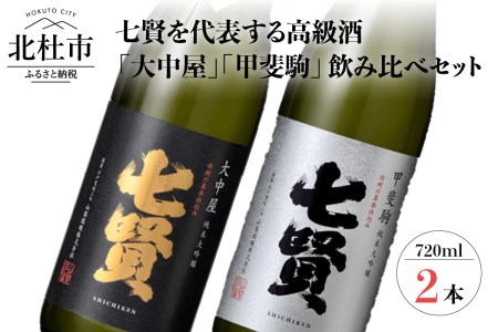 日本酒 飲み比べセット 七賢 純米大吟醸 大中屋 甲斐駒 [h044]