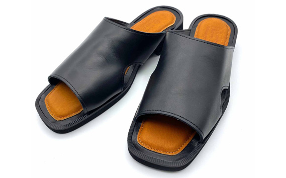 
                  WRAP SANDALS ブラック×キャメル×ブラック 26cm ／ みずしま加工 サンダル レザー 軽量 奈良県 御所市【mrsn0009】
                