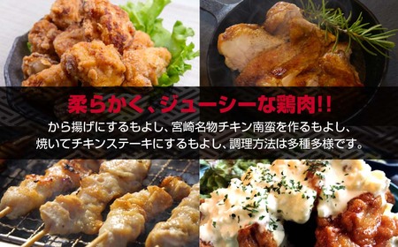 12月31日終了【6回定期便】宮崎県産若鶏　もも肉むね肉4㎏×6回　合計24㎏　国産鶏肉＜6.5-1＞