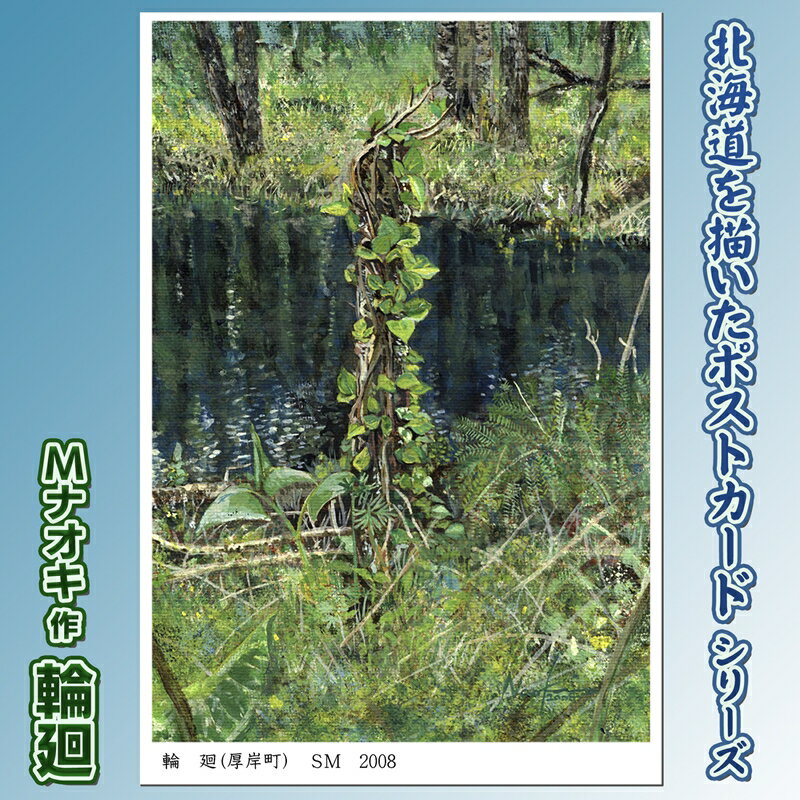 【ふるさと納税】北海道 絵葉書（ハガキ） 贈呈用 輪廻 ｜アート アーティスト 1000円 Mナオキオリジナル アート 贈呈用 記念品 返礼品 インテリア 壁掛け 風景画 風景写真 作品 北海道 釧路町 釧路超 特産品 br09