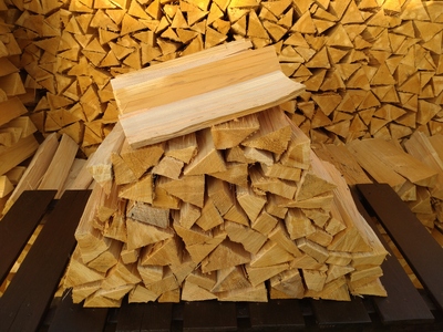 薪 針葉樹 約9kg 25cm 乾燥薪 