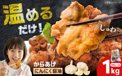 からあげ ニンニク醤油味　1kg（単品）【から太郎】 [BDBC002-1]