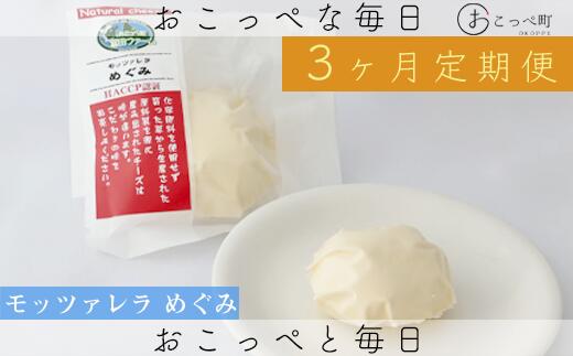 【ふるさと納税】モッツァレラめぐみ3個 3ヶ月定期便【22001】