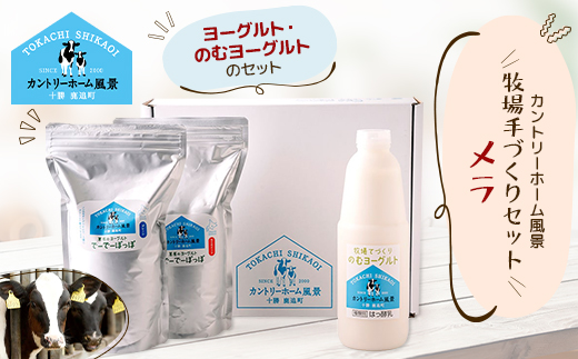 【カントリーホーム風景】 牧場手づくりセット「メラ」北海道 十勝 ヨーグルト【0223】【配送不可地域：離島】【1470917】