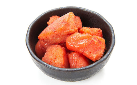 【全3回定期便】無着色辛子明太子（稲石）ひとくちカット 300g ≪築上町≫【株式会社木村食品（株式会社稲石）】 博多 福岡 めんたいこ 不揃い[ABEF021]