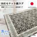 【ふるさと納税】【6畳用】240×330cm 洗える国産モケット織ラグ ブラウン(ポーロ240×330BR)【1496414】