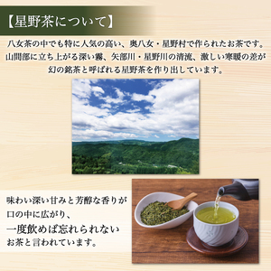 【ふるさと納税】星野村の八女茶 2本セット [a0273] 株式会社 ゼロプラス 【返礼品】添田町 ふるさと納税