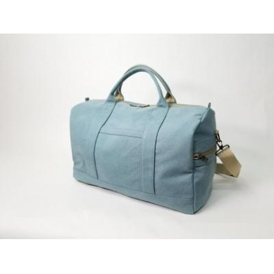 ふるさと納税 栃木市 【いちひこ帆布】 トラベルボストン/水色 |  | 01