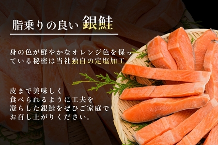 銀鮭切身　厚切り（100ｇ）2切×10ﾊﾟｯｸ（20切）　2.0㎏入[17558125]