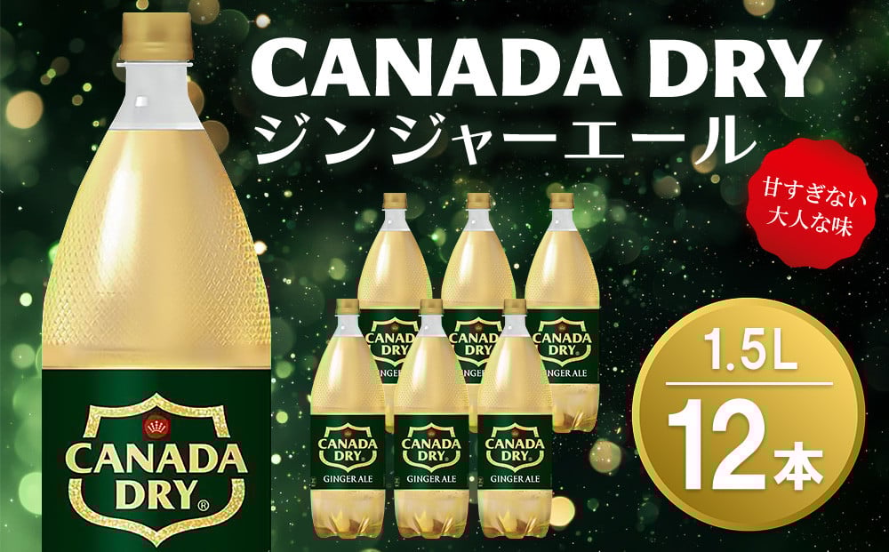 
            カナダドライ ジンジャーエール 1.5LPET (2ケース) 計12本【コカコーラ ジンジャー 炭酸飲料 炭酸 1.5リットル ペットボトル ペット シャンディガフ 刺激 気分爽快 イベント】A2-C090041
          