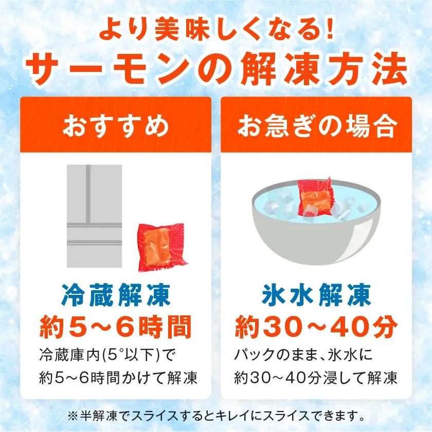 プリンス アトランティックサーモン500g〔12-M3-002-500g〕_(都城市) お刺身 生食用 個包装 骨なし 冷凍 モウイプリンス ブロック サーモンステーキ カルパッチョ