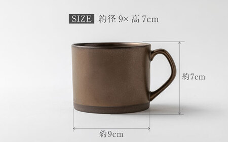 【美濃焼】DesPres-デプレ- ストレートマグ GOLD 2個セット【丸新製陶】｜コーヒーカップ 食器 洋食器 美濃焼 国産 オシャレ カフェ風 アンティーク風 くすみ キッチン 紅茶 お茶 [M