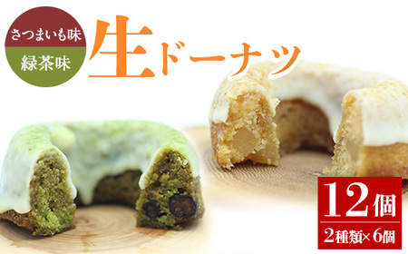人気 菓子店 の しっとり 生 ドーナツ セット（2種類×6個・計12個）鹿児島県産 スイーツ 洋菓子【アグリおおすみ】A317-v01