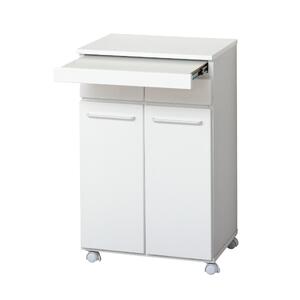 スライド棚付きダストボックス2D ホワイト