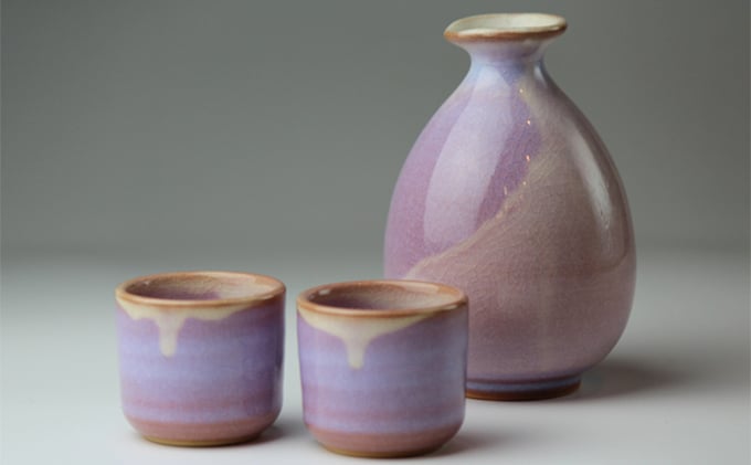 
                  萩焼 萩むらさき お預け酒器
                