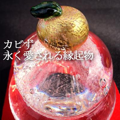 ふるさと納税 横芝光町 ガラスの鏡餅〈麻炭ガラス〉「もっちり」　ガラス細工のかがみ餅 |  | 01