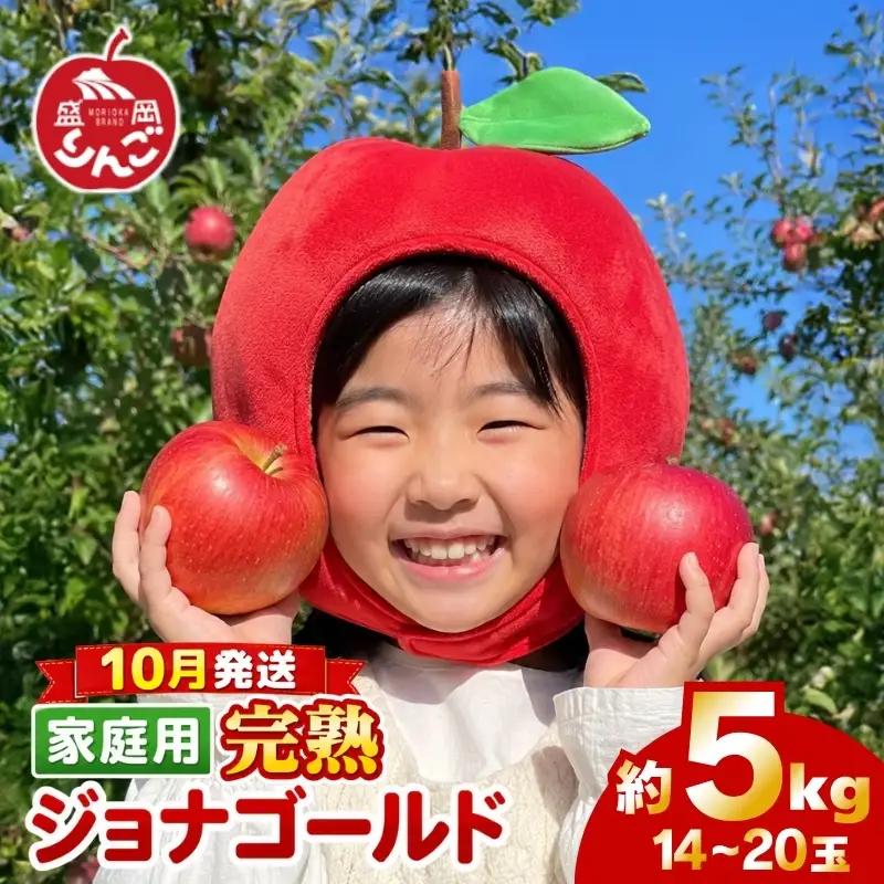 期間限定 家庭用ジョナゴールド5kg(14~20玉) 10月発送 りんご 訳あり ジョナゴールド 田村ふぁーむtamura008