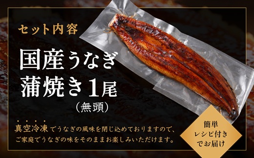 ZI399.【不揃い訳あり】うなぎの蒲焼き1尾セット