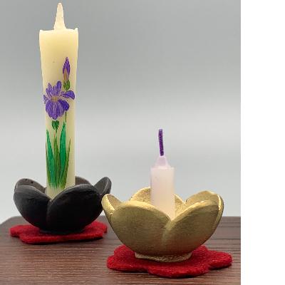 ふるさと納税 高岡市 【高岡銅器】うめ燭台　金 |  | 01