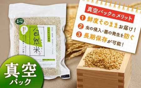 【栽培期間中 農薬・化学肥料不使用】自然米 玄米 6kg（ヒノヒカリ 1kg×6袋）/自然庵[UCQ025]