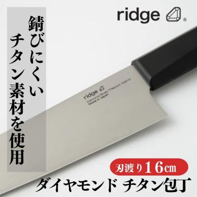 ふるさと納税 岩泉町 ridge ダイヤモンドチタン包丁 高耐久で抗菌性有 軽量日本製ナイフ 16cm 00068822 |  | 01