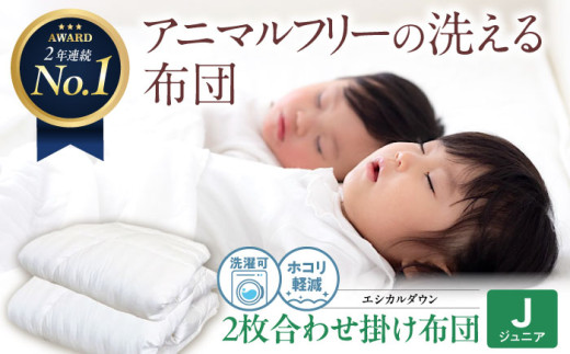 布団 《日本製》洗える 人工羽毛布団 2枚合わせ掛け布団 〈ジュニア〉人工羽毛 エントリーモデル 広島県福山市/イシケン株式会社 2枚組 羽毛布団 羽毛ふとん 肌掛け 日本製 オールシーズン 掛布団 寝具 アレルギー対策 広島 福山 ふるさと納税 子供用 こども 洗える ウォッシャブル 軽量 暖かい 人気 おすすめ 国産 人気 おすすめ 広島県 福山市 ふるさと納税 [BAAK030]