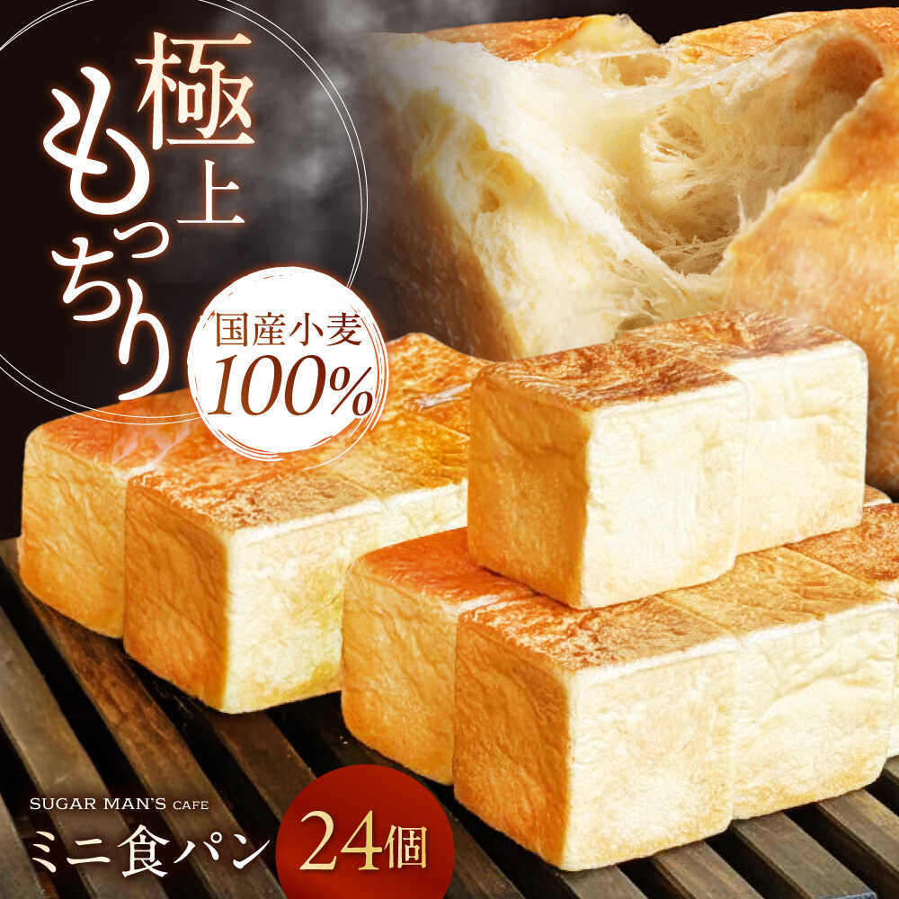 【国産小麦100%】 ミニ食パン 24個 / 高級食パン 邑居謹製 パン 食パン / 南島原市 / sugar man's cafe [SEU008]