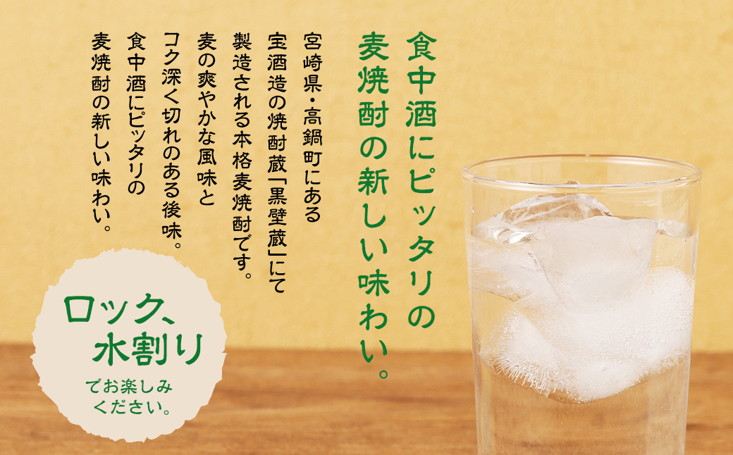 ＜宝酒造・本格焼酎「よかいち」(麦)25度 900ml 紙パック3本セット＞