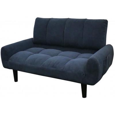 ふるさと納税 海南市 2Pコーデュロイソファー　2人掛け　ポケット付き　ネイビーブルー　紺