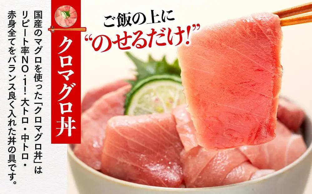 福岡市グルメ糸島海鮮堂のクロマグロ丼3食セット | 福岡県 福岡市 福岡 九州 返礼品 お取り寄せグルメ 取り寄せ グルメ 食品 お取り寄せ 魚介類 魚介 海産物 海の幸 まぐろ マグロ 鮪 海鮮 海