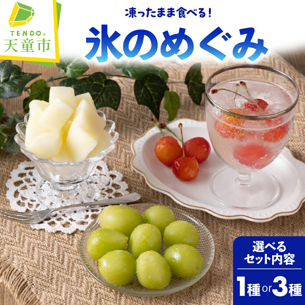 【ふるさと納税】 氷のめぐみ 選べる 2パターン 100g × 5袋 シャーベット 冷凍 さくらんぼ シャインマスカット ラフランス 果物 フルーツ 急速冷凍 氷菓 ご当地 スイーツ デザート 家庭用 のし 贈答 おすそ分け 送料無料 産地直送 【 山形県 天童市 】