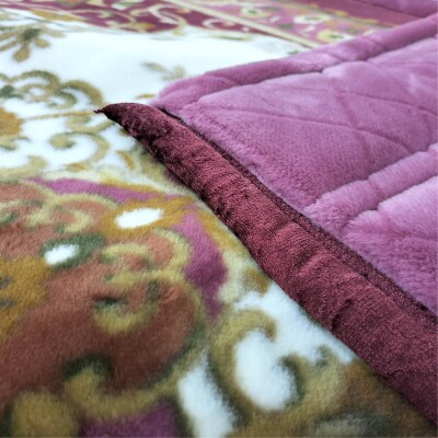 【シングルサイズ】贅沢カシミヤウール混わた入り嵩高毛布 ワイン1枚  CAK-152ーWI【1506833】