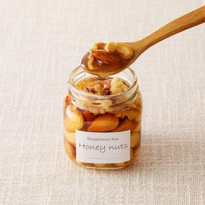 ふるさと納税 小牧市 国産非加熱蜂蜜で作った、ハニーナッツ2種類食べ比べ【桃の蜂蜜・極み蜂蜜】[219H11] |  | 01