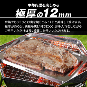 鍛冶屋の頓珍漢 ミガキ鉄板 Z230-3　キャンプ　アウトドア[050S05]キャンプギア キャンプグッズ キャンプ料理 キャンプデビュー キャンプ飯