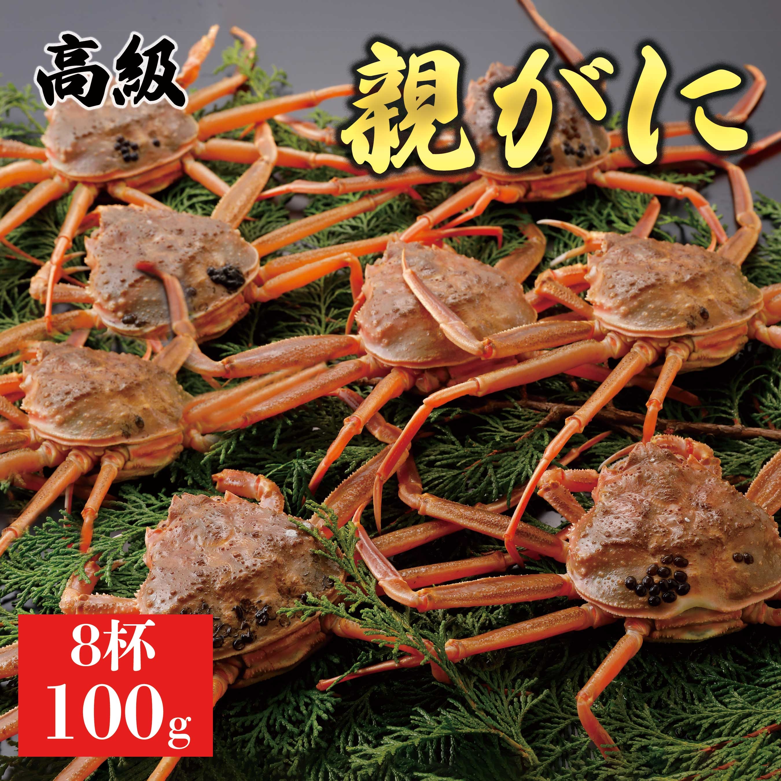 
                  【活物】親ガニ(セコガニ) 100g　8杯
                