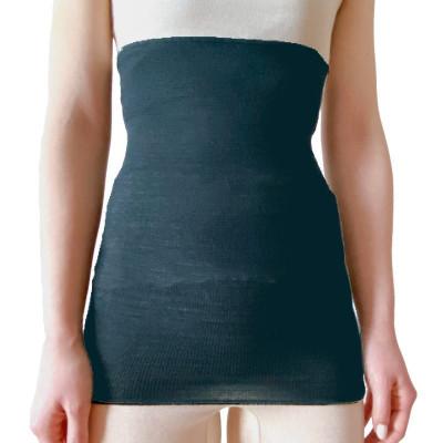ふるさと納税 橋本市 シルク100%オールシーズン腹巻き(男女兼用)【チャコール1枚】