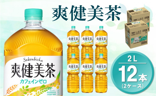 
爽健美茶 2L(2ケース)計12本【コカコーラ カフェインゼロ 香ばしい おいしい 国産 ブレンド茶 お茶 ハトムギ 玄米 月見草 大麦 ドクダミ 植物素材 飲料 お徳用 ペットボトル】 Z4-C047080
