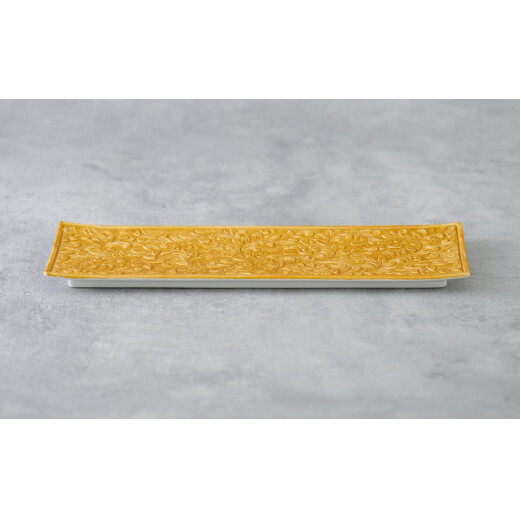 貝山窯 金銀彩り唐草紋長角皿 2枚セット 有田焼 食器 器 うつわ お正月 おせち プレート ハレの日 A20-507_イメージ4