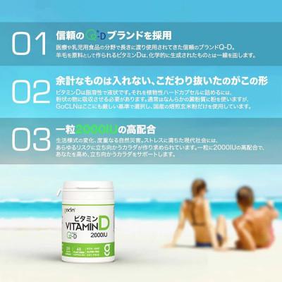 ふるさと納税 東久留米市 GoCLN 高純度ビタミンDサプリ 50μg(2000IU) 60カプセル(60日分) |  | 02