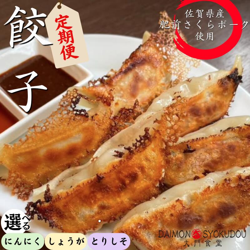 【ふるさと納税】大門餃子【定期便：選べる種類！選べる回数】佐賀県産「肥前さくらポーク」「ありたどり」使用！：B320-019