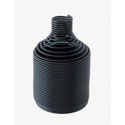 ふるさと納税 磐田市 SPRING VASE (flower vase)スタンダード型　ブラック