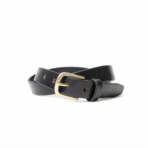 MASSTARD -SADLE LEATHER BELT- BLACK　Size：3