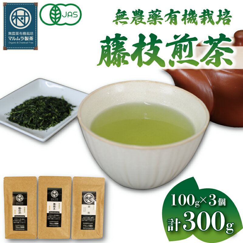 【ふるさと納税】 有機 栽培 煎茶 3種セット 100g×3個 計300g 駒の沢 馬背木 御殿 無農薬 お茶 静岡茶 贈答 ギフト お取り寄せ マルムラ製茶 静岡県産 緑茶 日本茶 茶葉 香り 旨味 リラックス 健康 抗酸化 カテキン ビタミン 藤枝市 静岡県
