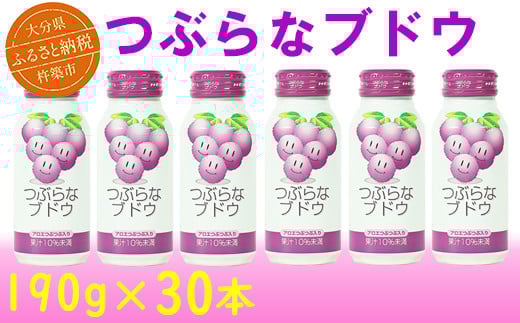 
            つぶらなブドウ 30本 190g ／ つぶらな つぶらなブドウ ジュース 清涼飲料水 人気 子供 おすすめ 果汁飲料 ご当地ジュース ぶどう ぶどうジュース 飲料 30本 詰めあわせ ギフト プレゼント セット 贈答 家庭用 JAフーズおおいた スピード発送 スピード 父の日 ＜131-104＞
          