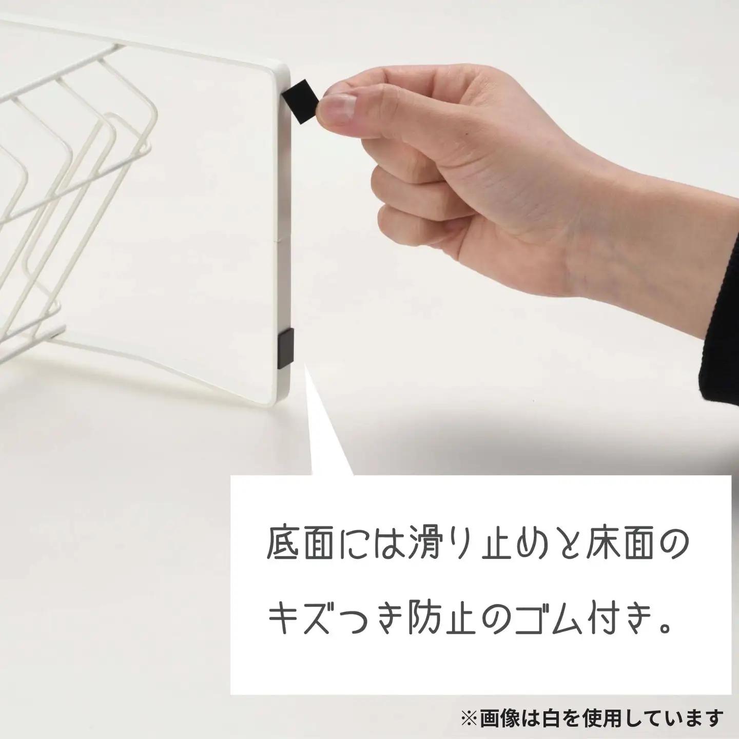 薄型ステンレス製シャンプーラック 黒 3段 燕三条